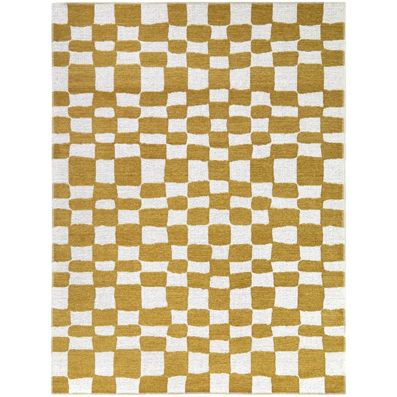 Straker Abstract Checkered Indoor/Outdoor Area Rug