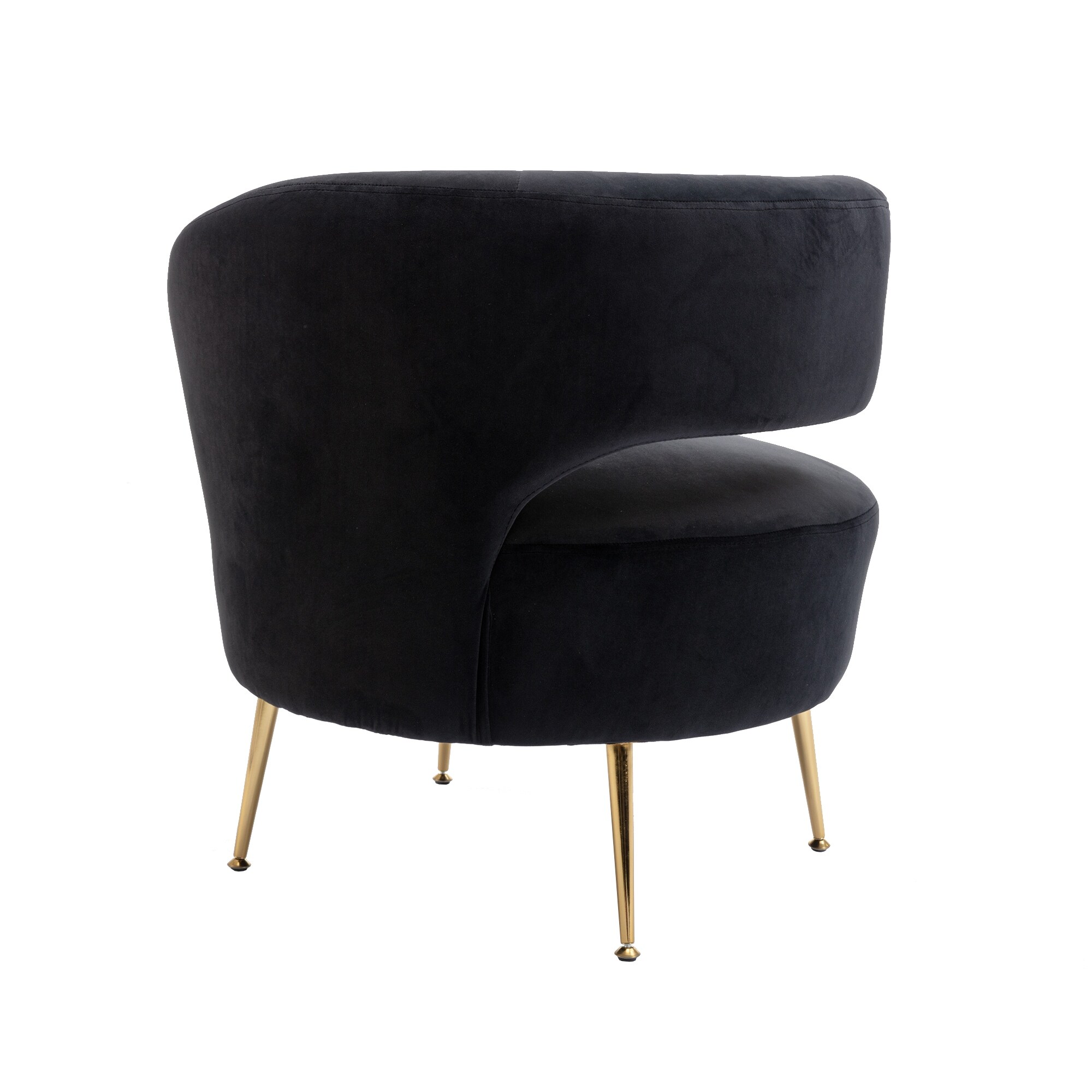 Black velvet shop cocktail chair