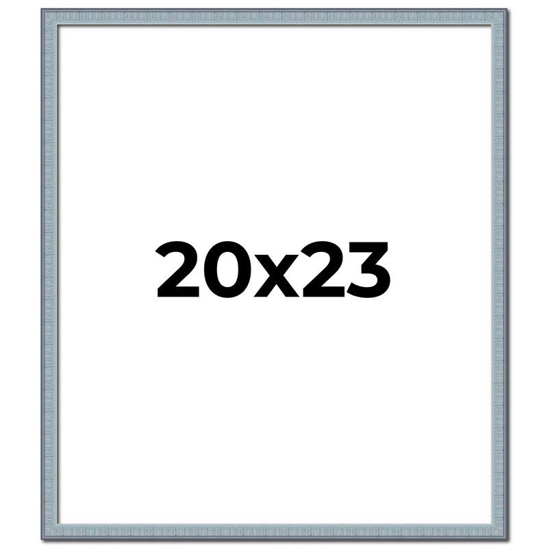 20x23 Frame Rustic Sky Blue Solid Wood Picture Frame | 0.75 Inch