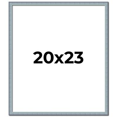20x23 Frame Rustic Sky Blue Solid Wood Picture Frame | 0.75 Inch