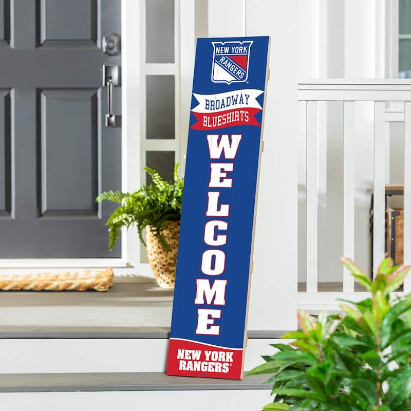 47" Porch Leaner Welcome Wall Sign, New York Rangers