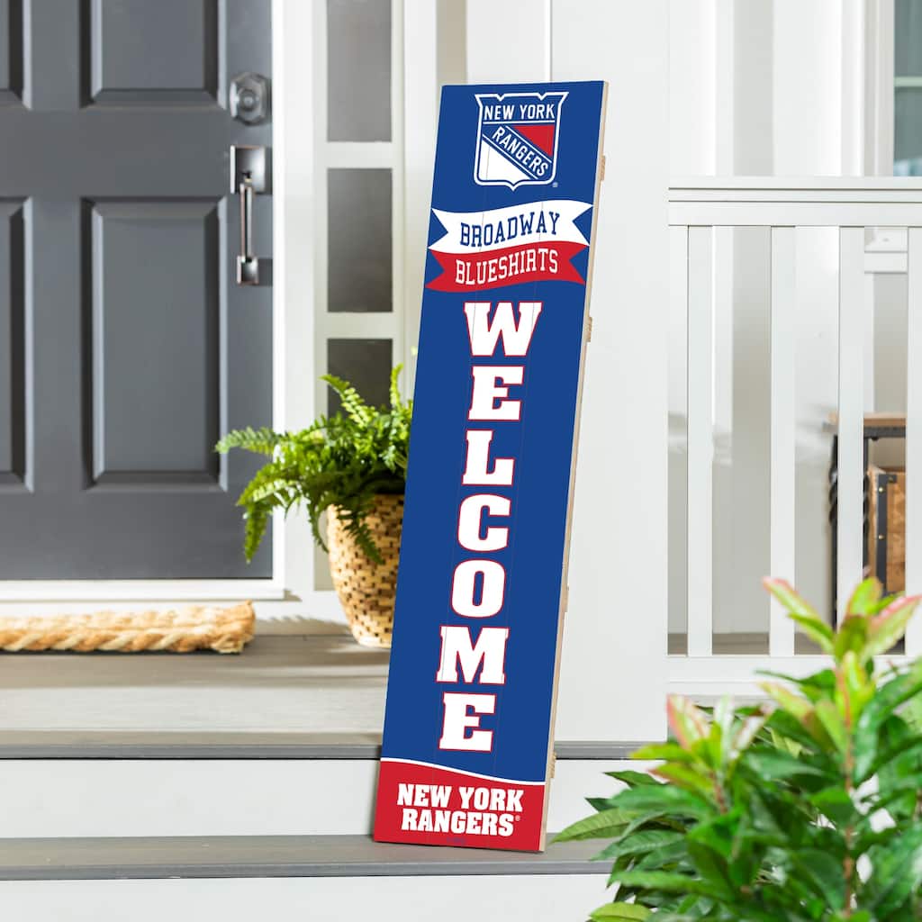 47" Porch Leaner Welcome Wall Sign, New York Rangers