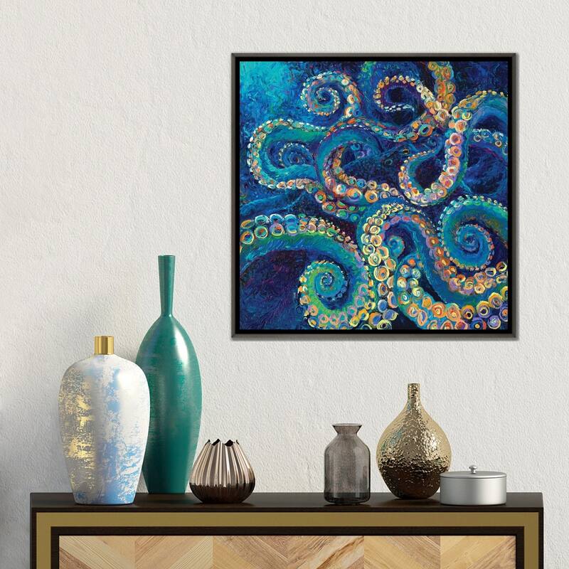 iCanvas "Tentacollage II" by Iris Scott Framed