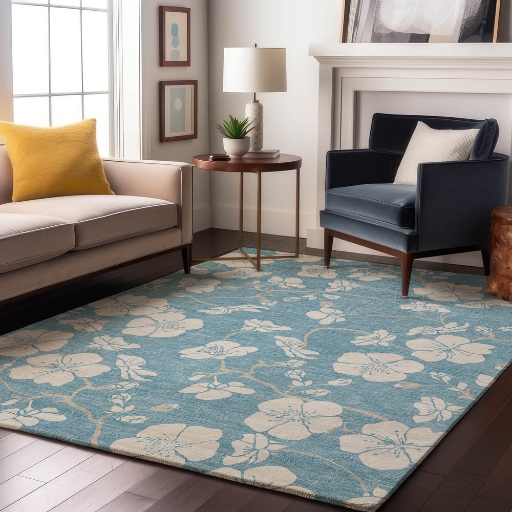 Premium Washable Super Soft Modern Floral Mayfield Rug