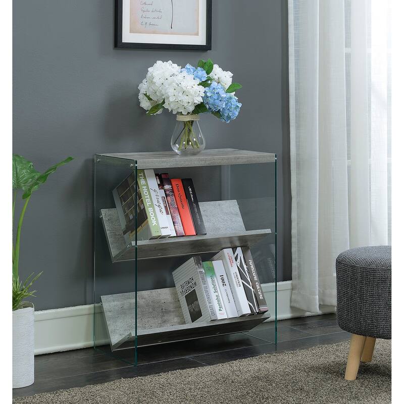 Convenience Concepts SoHo Glass Bookcase