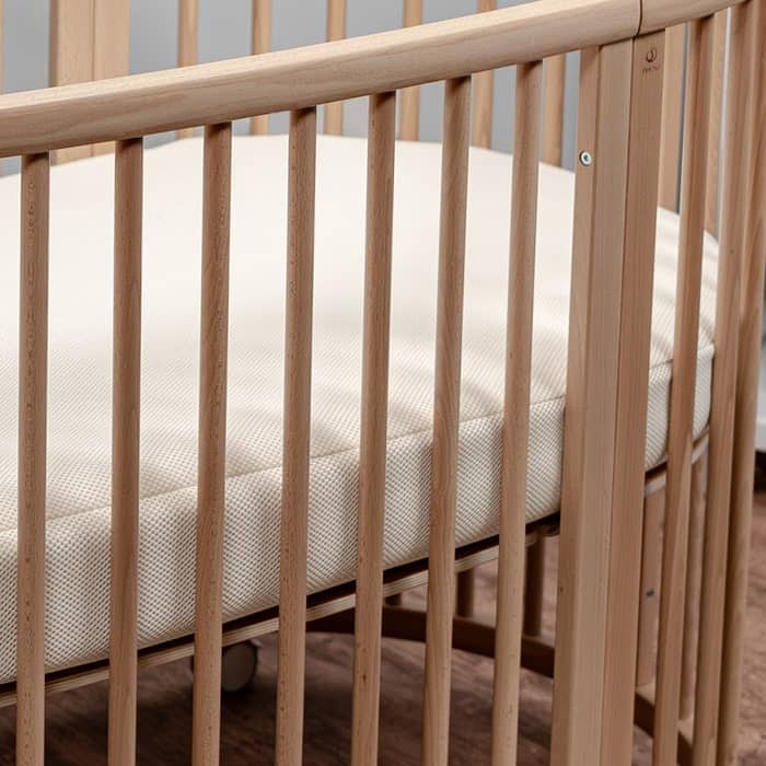 Naturepedic Organic Breathable Oval Crib Mattress (Stokke Sleepi Bed)