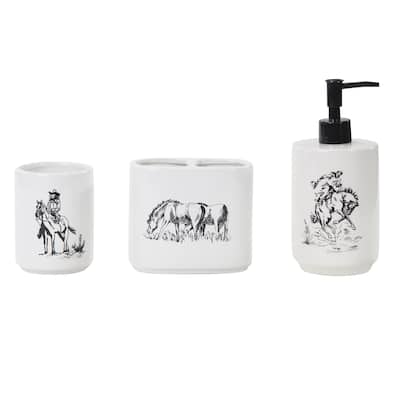 Paseo Road by HiEnd Accents Ranch Life Countertop Bathroom Set, 3PC