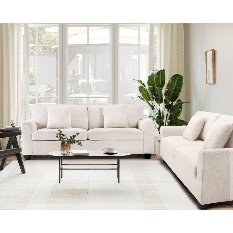83' Comfy Cloud Couch, Modern 3 Seater Deep Seat Sofa