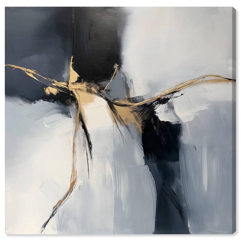 Golden Fissure II Canvas by Art Remedy, Gallery Wrapped - 30" x 30"