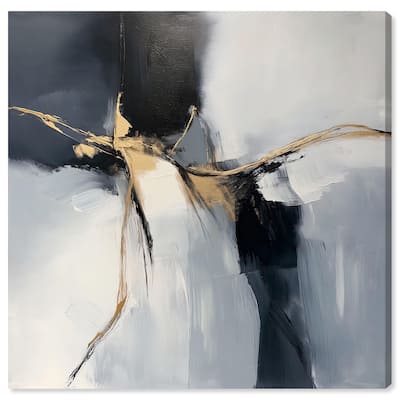 Golden Fissure II Canvas by Art Remedy, Gallery Wrapped