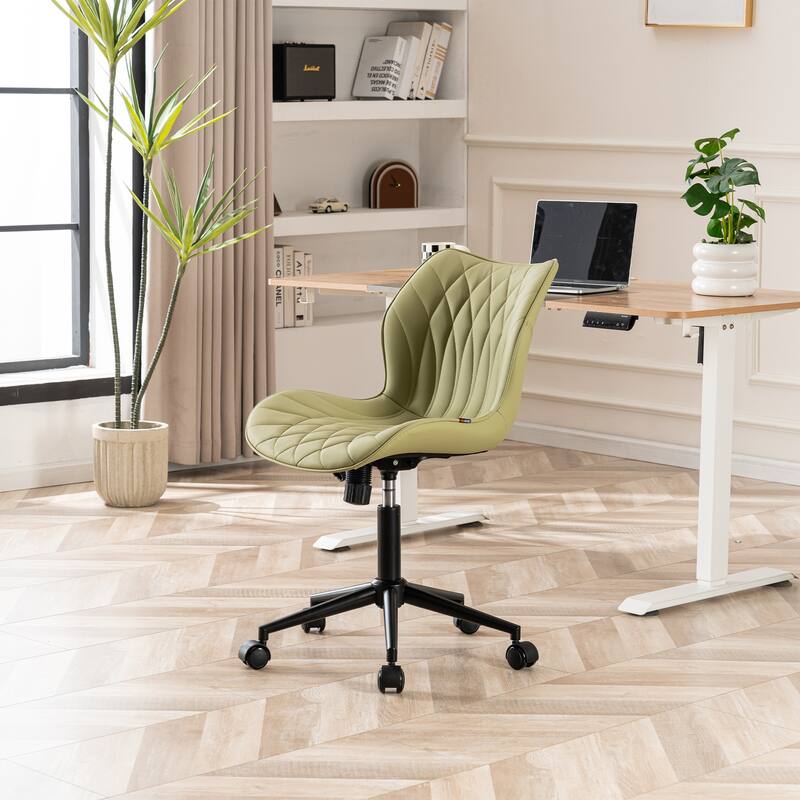 Swivel Armless Desk Chair Office Chairs Makeup Vanity Chair