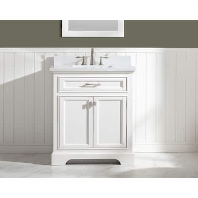 Milano 30" Single Vanity in White