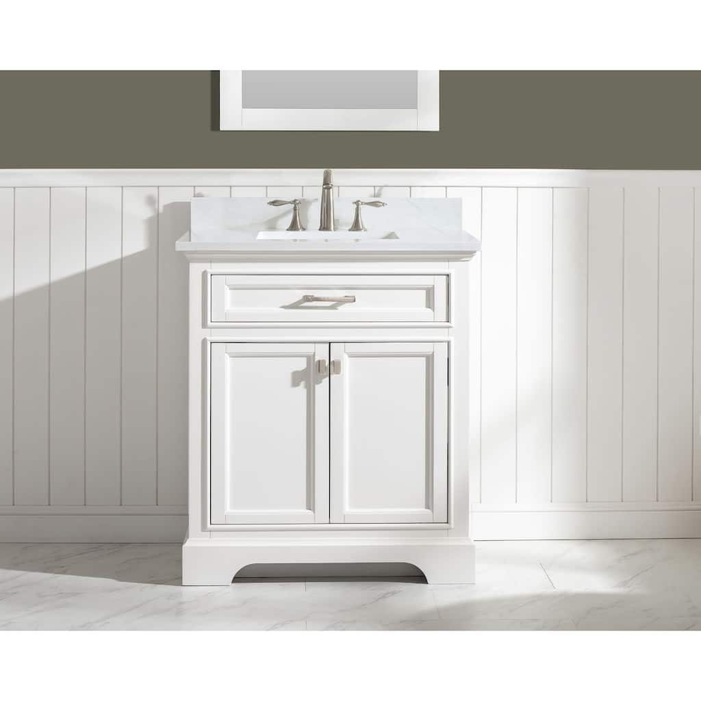 Milano 30" Single Vanity in White