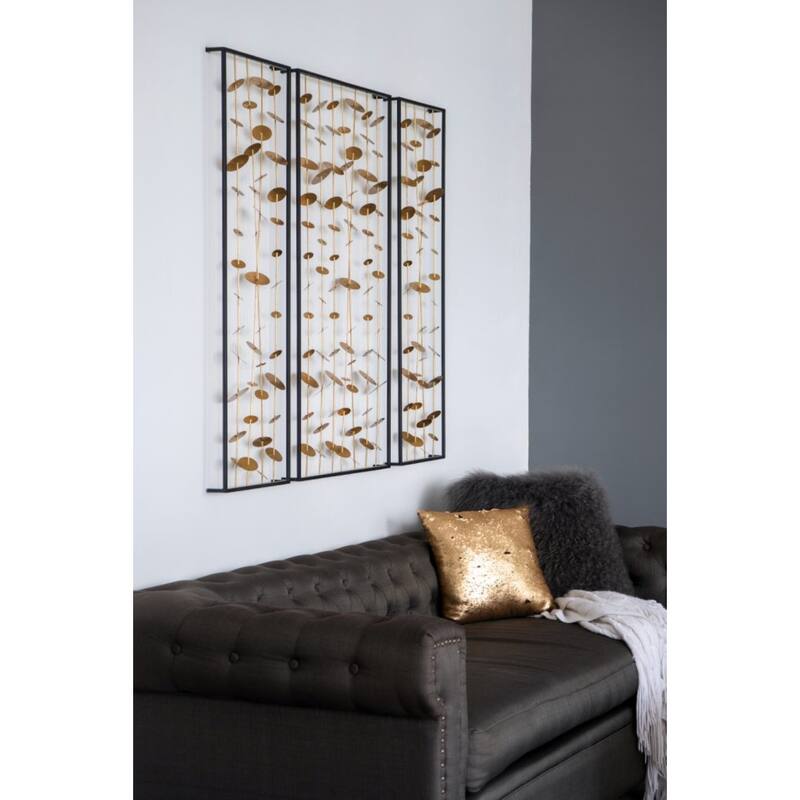 Wind Chimes Wall Arts - 14" x 46" - Set of 3