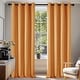 preview thumbnail 56 of 93, Deconovo Grommet Living Room Room Darkening Curtains (2 Panel) 42W x 108L - Orange