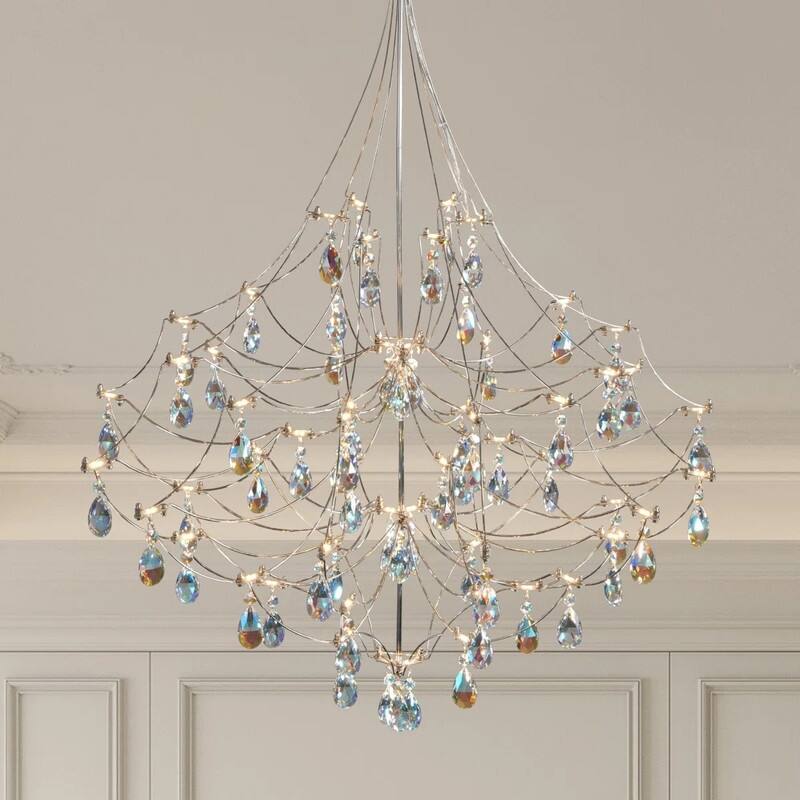 KAYLA Modern Crystal Chandelier - Luxury LED Pendant Ceiling Light