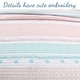 preview thumbnail 3 of 5, Cozy Line Home Fashions Pastel Stripped Star Ruffle Embroidered Floral Light Pink Peach Blue White Cotton Quilt Bedding Set