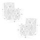 preview thumbnail 9 of 139, 29'' W Pattern Swivel Manual Push Back Recliner Chair Set of 2