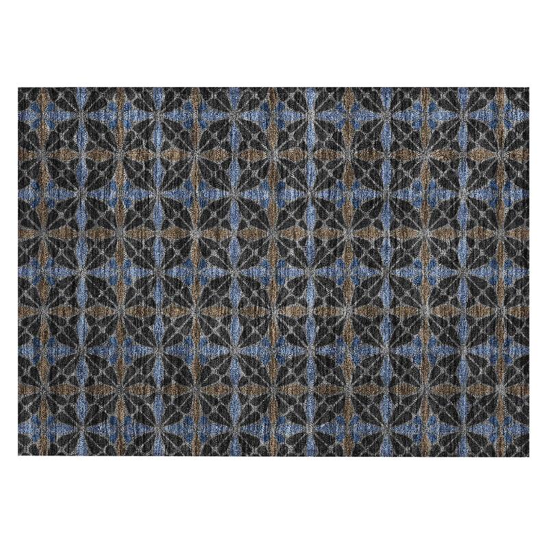 Machine Washable Indoor/ Outdoor Mosaic Pablo Chantille Rug