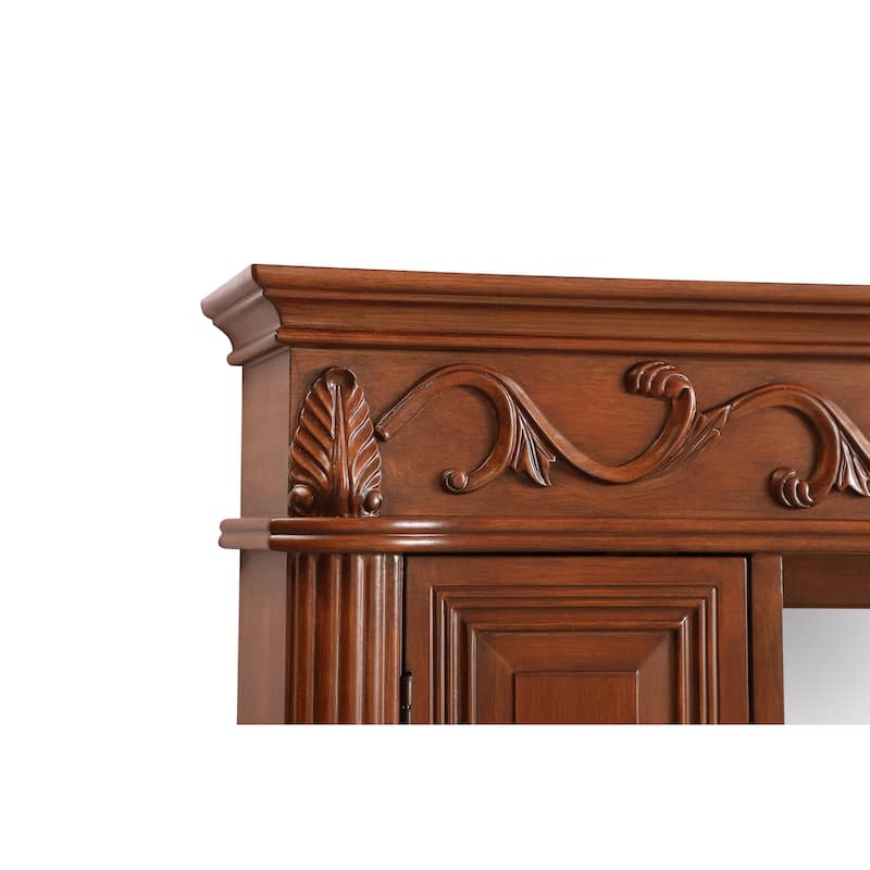 Roman 42" Teak Medicine Cabinet