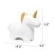 preview thumbnail 5 of 8, 9.01" Whimsical Ceramic Glowing Unicorn Light, for Home Décor, Nightstand, End Table, Entryway, Bookshelf, Kid's Room, White