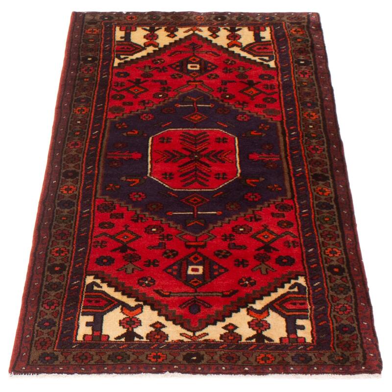 ECARPETGALLERY Hand-knotted Andelz Red Wool Rug - 3'0 x 5'11