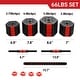 preview thumbnail 8 of 15, Ainfox 2 in 1 Adjustable Dumbbell Set 33/44/66 Lbs Gym Workout Dumbbell Set with Connecting Rod