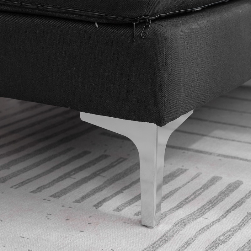 110" Wide Sectional Sofa L-Shape Upholstered Couch