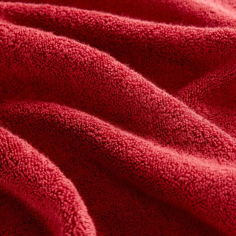 Ultra-Soft Cotton Absorbent Towel Set 8-Piece,red