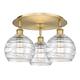 Option Brushed Brass / Clear Deco Swirl