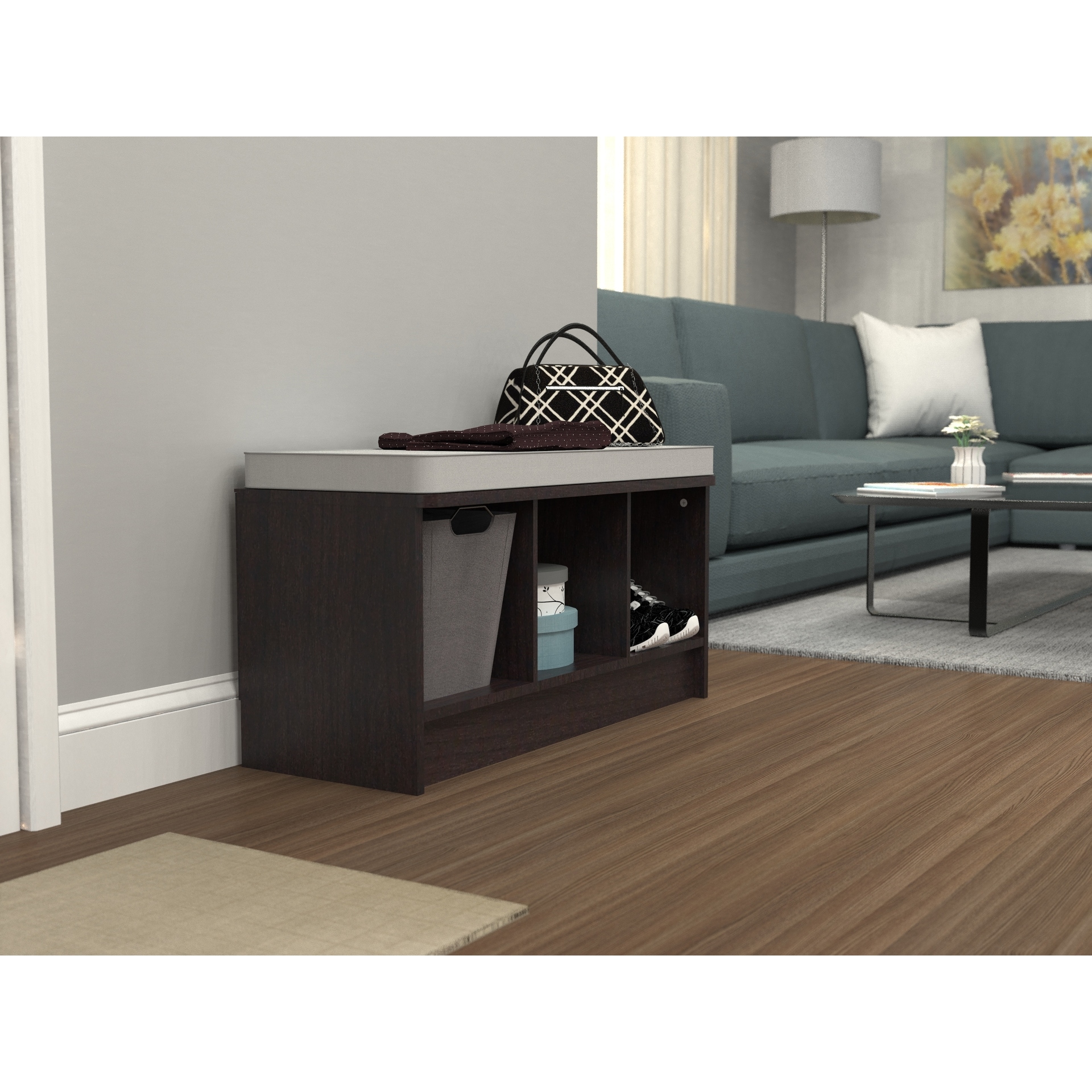 3 cube storage bench bed bath and beyond top