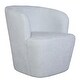 preview thumbnail 4 of 6, Solid Barrel Style Swivel Chair - 30.5" - Blue
