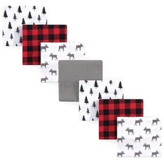 Hudson Baby Infant Boy Cotton Flannel Receiving Blankets Bundle, Moose, One Size - Moose - One Size