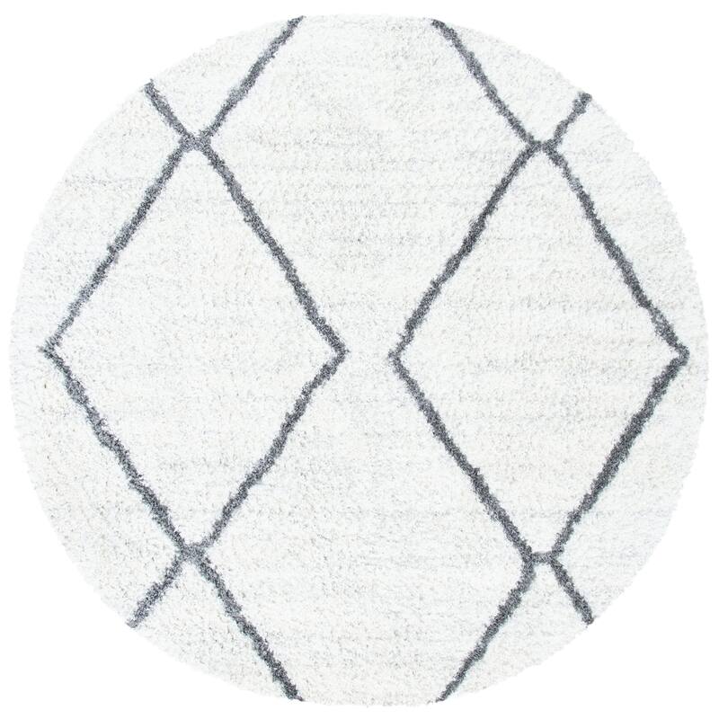 SAFAVIEH August Shag Yukine Trellis 1.26-inch Thick Rug