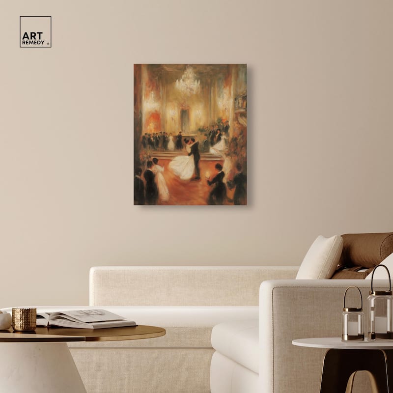 Ballroom Dance Canvas by Art Remedy, Gallery Wrapped