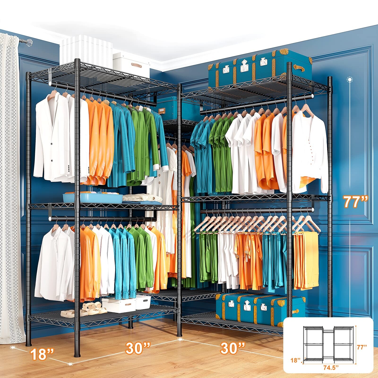 Bed bath beyond clothes rack 2025