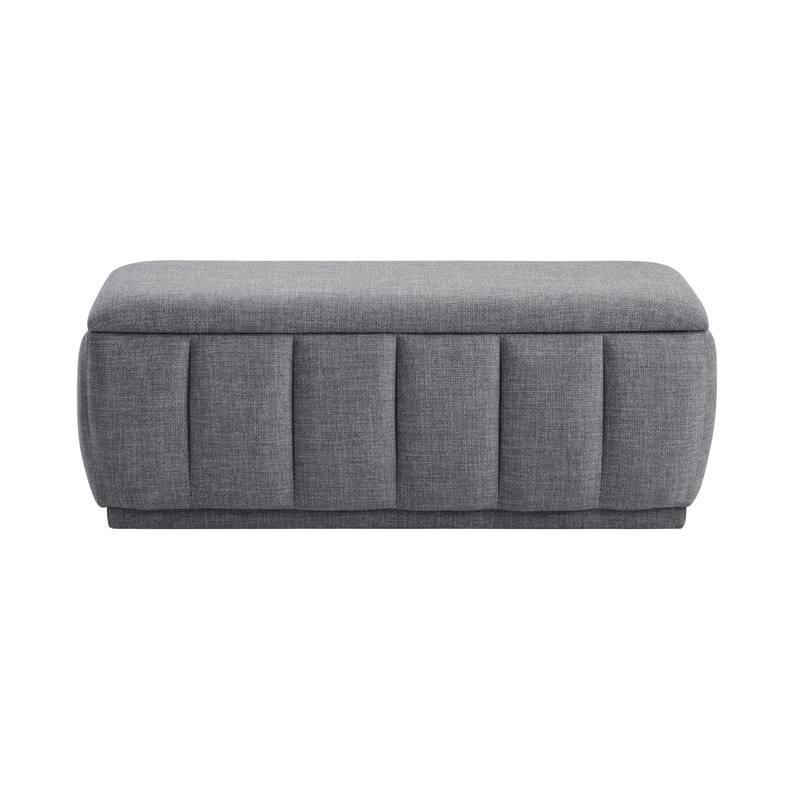 Odessa 47" Textured Lift Top Storage Bench - Foam Cushioned Seat