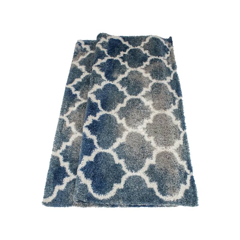 Noori Rug Lux Ava Trellis 2-Inch Shag Rug