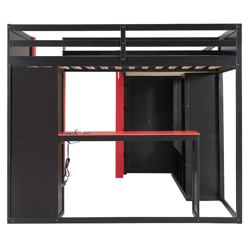 Esports Bed Gaming Loft Bed for PS PC Gamers Gaming Room