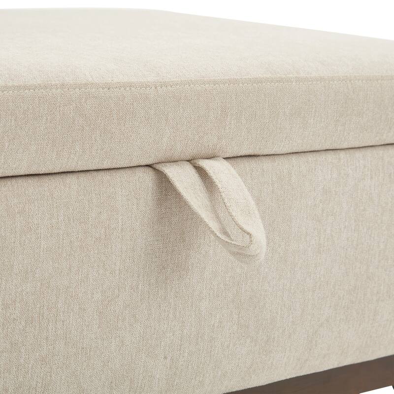 Versatile Mid-century Modern Storage Ottoman for Various Rooms and Purposes
