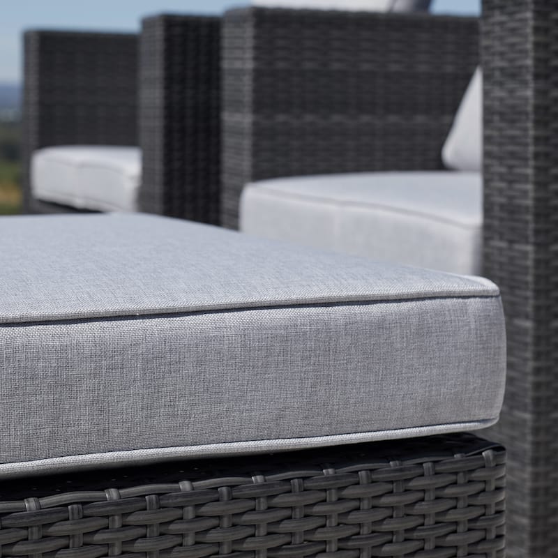 Corvus Trey 12-piece Sectional Wicker Patio Sofa Set