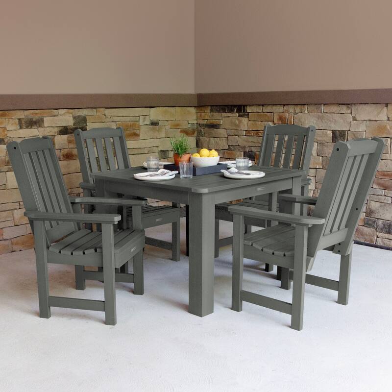Lehigh 5-Piece Outdoor Dining Set - 42" x 42" Table, Dining-height