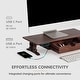 preview thumbnail 19 of 35, Jani Wood Monitor Stand Riser Desk - Ergonomic Design Stand, Desktop Organizer Table for Home, Office Workspace, Gaming Desk