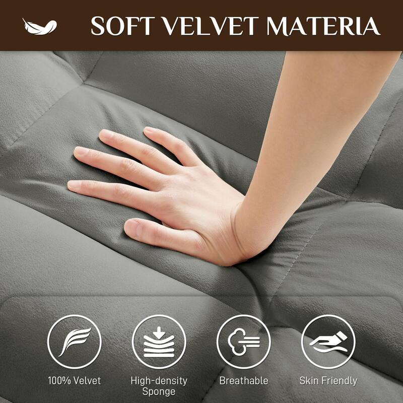 Ouyessir 3 in 1 Multi-Functional Convertible Single Sleeper Sofa Bed for Small Living Spaces