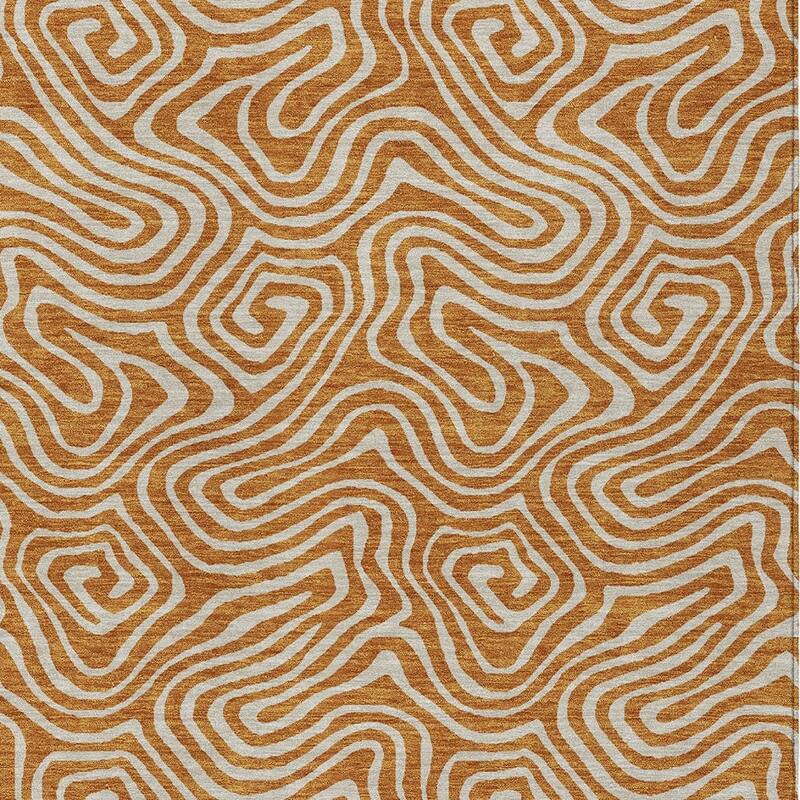 HomeRoots Abstract Transitional Rectangle Outdoor Rug