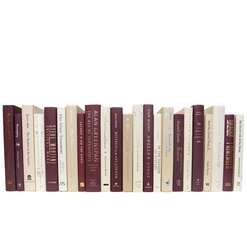 Books Burgundy Decorative Accessories: Cabernet Color By The Foot