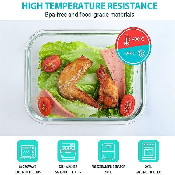 Meal Prep Container With Lid BPA Free Dishwasher Safe 