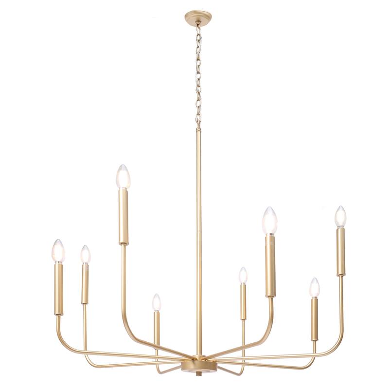 Modern Farmhouse 8-Light Classic Candle Light for Dining Living Room