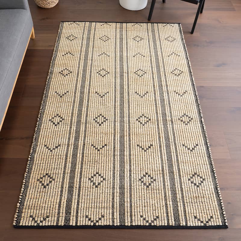 Nuloom Aubriella Striped Jute Area Rug - 5' x 8' - Natural - Rectangle