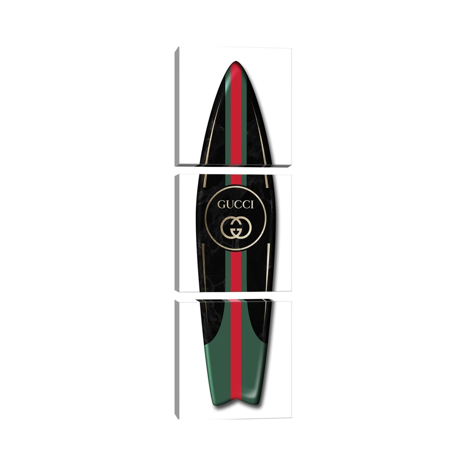 iCanvas "Surfboard Gucci" by Alexandre Venancio 3-Piece Canvas Wall Art Set - Bed Bath & Beyond - 34273062 iCanvas "Surfboard Gucci" by Alexandre Venancio 3-Piece Canvas Wall Art Set - Bed Bath & Beyond - 34273062